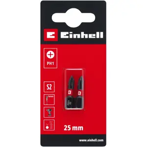 Screwdriver Bits EINHELL PH1 S2 25 mm, set of 2