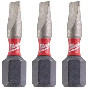 Screwdriver Bits MILWAUKEE SL 0.8 x 5.5 mm set of 3, model 4932500387