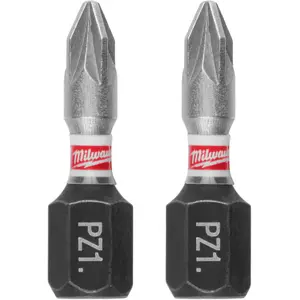 Screwdriver Bits MILWAUKEE PZ1 x 25 mm, set of 3