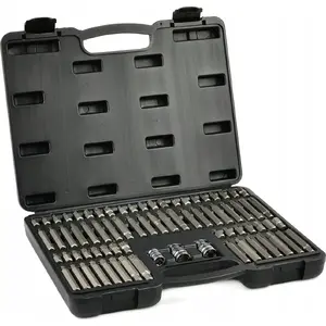 Bit set GEKO G10036 — 75-piece hex, Torx and spline screwdriver bits