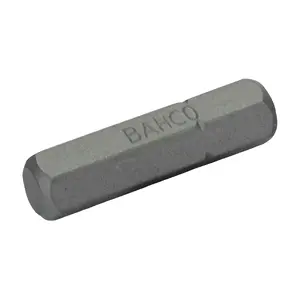 Screwdriver Bit Set BAHCO 1/4" drive, 3 mm hex, 25 mm length, 5 pcs in plastic box