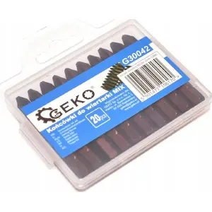 Screwdriver Bits GEKO PH2 25 mm set 20 pcs model G30042