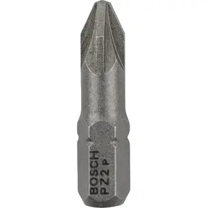 Screwdriver bit set Bosch 100 pcs PZ2 extra hard 25 mm hexagonal shank 1/4"