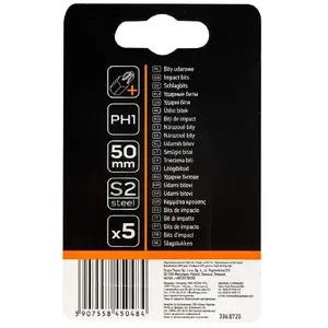 Screwdriver bit NEO tools 09-575, Phillips PH1, 1/4" drive, 50 mm length, blister pack