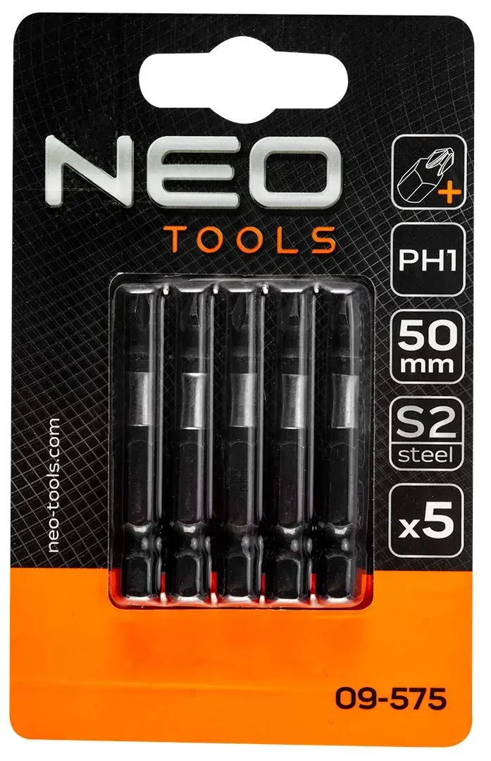Screwdriver bit NEO tools 09-575 PH1 1/4" 50 mm Photo 3