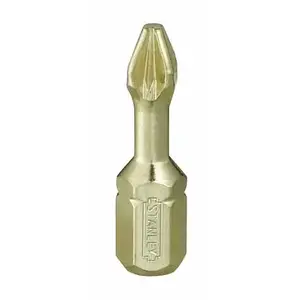 STANLEY screwdriver bits 1/4" 25 mm Pozidriv EXTRA HARD set 6 pcs 13-635