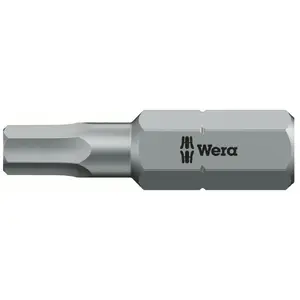 Screwdriver bit Wera 05056305001 — Hex 2 mm, length 25 mm, 1/4" hex shank