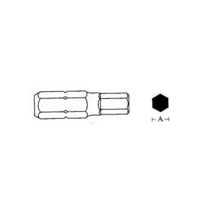 Jonnesway hex ball-end bit 5 x 30 mm 6-point 10 mm (D130H50)