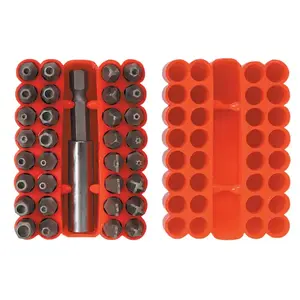 Screwdriver Bit Set Top Tools 39D355 — 33 pieces, assorted screwdriver bits