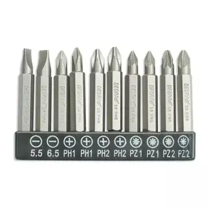 Screwdriver bit set Dedra 18A07S12, 10 pcs, 50 mm length