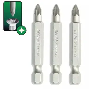 Screwdriver bit set Dedra 18A05PZ21-03 — 3 pcs Pozidriv tips, 50 mm length