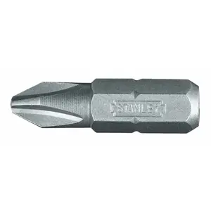 STANLEY Phillips PH2 screwdriver bits 1/4" 25 mm, set of 25 (model 68-946-1)