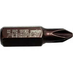 Bit PH2x30mm 5/16" Forsage Phillips screwdriver bit, 30 mm length, PH2 tip