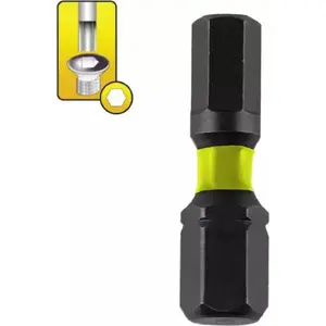 Screwdriver Impact Bits Dedra Hex H4 x 25 mm, set of 2