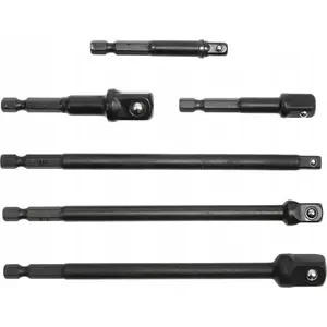 Impact Socket Adapter Set GEKO G10530 — Hex 1/4" to 1/2", 6 pieces
