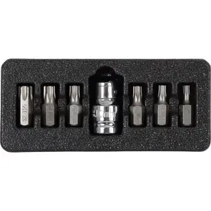 Screwdriver bit set Proline 10752 — 7 pieces, assorted bit types