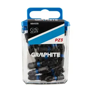 Screwdriver bit GRAPHITE 56H535, Pozidriv PZ3, 1/4" drive, 25 mm length