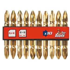 Screwdriver Bits Top Tools PH2 double-ended 60 mm, pack of 10 (model 39D382)