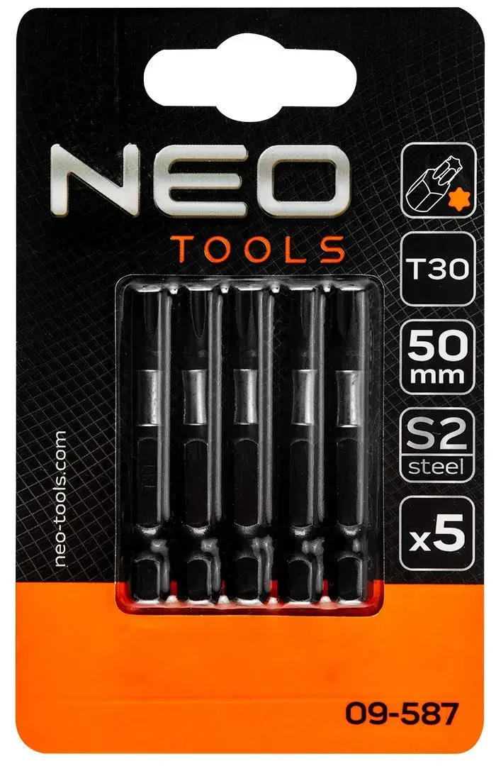 NEO tools 09-587 Torx T30 1/4" 50 mm bit Photo 4