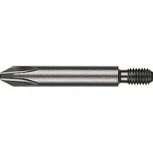 FELO Phillips PH2 screwdriver bit with M5 thread FL08202010, Phillips tip PH2, threaded M5 shank