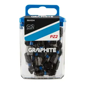 Screwdriver bit GRAPHITE 56H534, Pozidriv PZ2, 1/4" drive, 25 mm length
