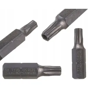 Screwdriver Bit TORX T25H 1/4" x 25 mm with hole — Rockforce