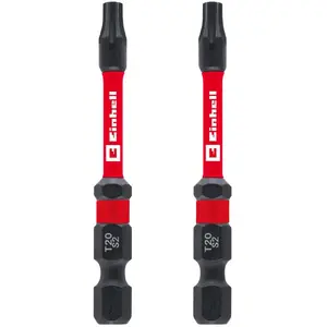 EINHELL double-twisted T20 screwdriver bits S2 60 mm set of 2
