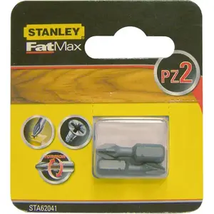 Screwdriver bits STANLEY PZ2 25 mm, set of 2 (model STA62041)