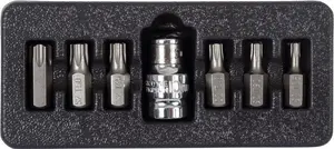 Screwdriver bit set Beta Tools 10749 — 7 pieces, assorted tips