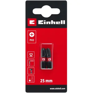 Screwdriver Bits PH3 S2 25 mm, 2 pcs, EINHELL