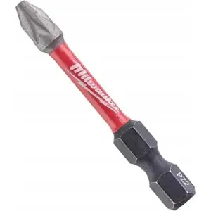 Screwdriver Bit MILWAUKEE BIT SHOCKWAVE PZ2 50mm, single piece
