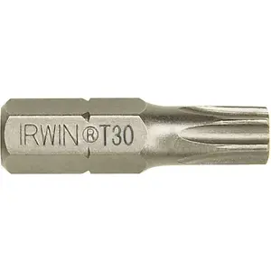 Screwdriver Bits Irwin Torx T30 1/4" 25 mm — set of 10 (MPN 10504356)