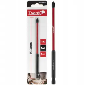Screwdriver Bit PZ2 150 mm S2 pack — Tvardy (mpn 5901477193026)
