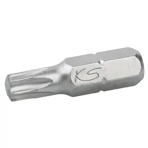Screwdriver bit set No name 911.3358 — Torx tips T4, nickel, 25 mm, 1/4" hex shank