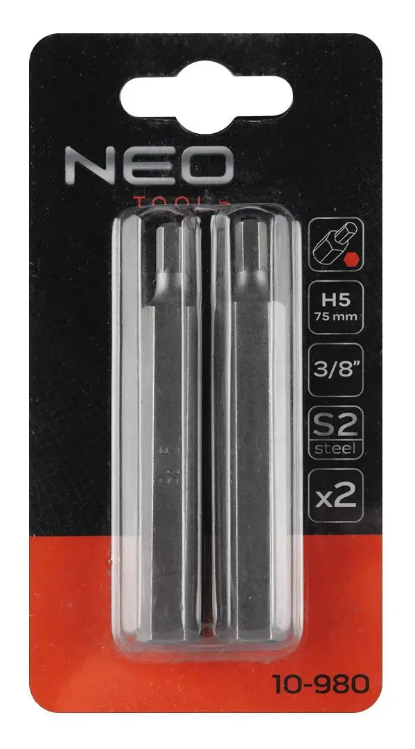 NEO tools 10-980 hex screwdriver bit 5 mm Photo 3