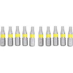 BOXER TORX T20 screwdriver bits, set of 10, S2 steel