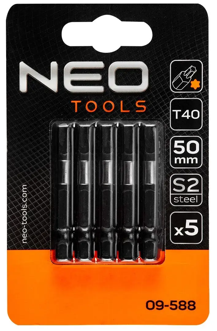 Screwdriver bit NEO tools 09-588 T40 50 mm Photo 2