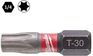 Screwdriver Bits MILWAUKEE T30 x 25 mm, 3 pcs (MPN 4932500366)