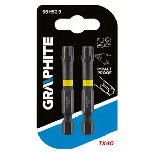 Screwdriver bit GRAPHITE 56H529, Torx Plus TX40, 1/4" drive, 50 mm length