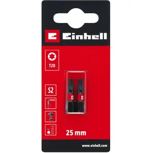 Screwdriver Bits EINHELL T20 S2 double-twisted 25 mm set of 2