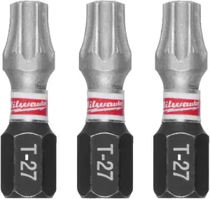 Screwdriver Bit set MILWAUKEE T27 × 25 mm, 3 pieces