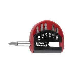 Screwdriver Bit Set MODECO MN-15-506, 25 mm bits, assorted types