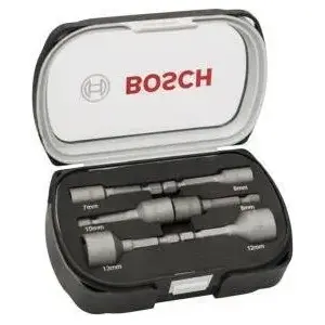 Socket bit set Bosch 6, 7, 8, 10, 12, 13 mm magnetic sockets B 2607017569