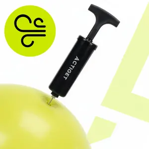 Roku sūknis Springos ACT0153 — universāls PP sūknis, salikts 20.5 cm / izstiepts 28.5 cm, korpusa Ø3.5 cm, uzgalis Ø2 mm