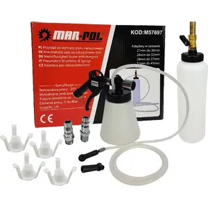Bremžu šķidruma maiņas instruments MAR-POL M57697, rokas darbināms, automašīnu bremžu sistēmām