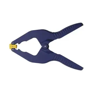 Пружинный зажим Irwin T58200EL7 — раскрытие 5 см, синий/жёлтый
