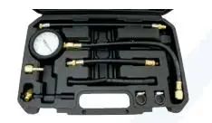 Compression Pressure Tester GEKO 02501 for Petrol Engines — Handheld gauge kit for measuring cylinder compression