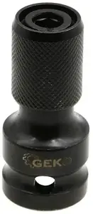 Переходник ударный GEKO 1/2" (гнездо) на 1/4" HEX (шестигранник)