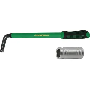 Telescopic Wheel Wrench Jonnesway AG010195B 17x19 mm, 350–500 mm telescopic length