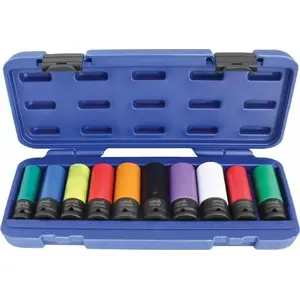 Impact Socket Set Asta 10 pcs for Alloy Wheels (A-WN1210)
